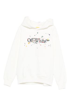 felpa in cotone bianco OFF WHITE KIDS | OBBB001F25FLE0020110